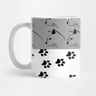 Pet, Paws, and Heart Pattern Mug